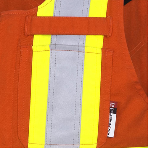 7712 FR-Tech&reg; Flame-Resistant Overalls, Small, High Visibility Orange Southpoint Industrial Supply