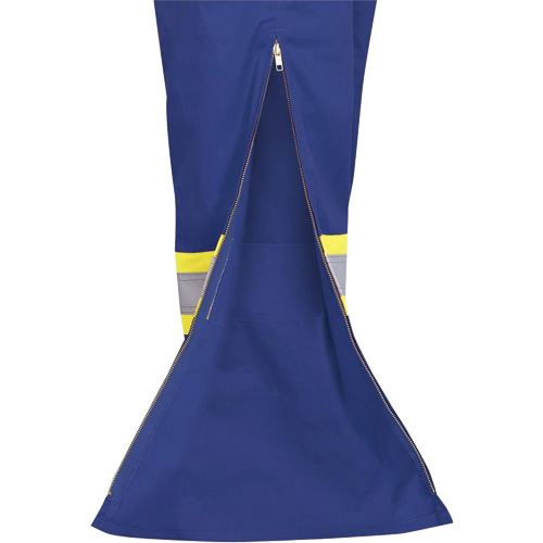 7706 Combinaison ignifuge FR-Tech avec fermetures &agrave; glissi&egrave;re aux jambes, Taille 36, Bleu royal, 9,7 cal/cm² Southpoint Industrial Supply