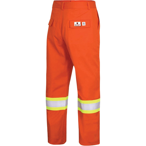 7763 Pantalon de s&eacute;curit&eacute; haute visibilit&eacute; r&eacute;sistant aux arcs &eacute;lectriques FR-Tech 88/12, 38, x 30, Orange haute visibilit&eacute;, 9,7 cal/cm² Southpoint Industrial Supply