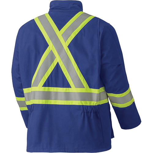 5523 Flame-Resistant Safety Parka, Small, Royal Blue, 58 cal/cm² Southpoint Industrial Supply