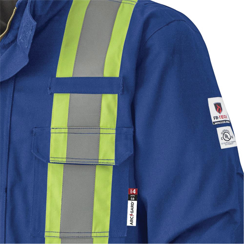 5523 Flame-Resistant Safety Parka, Small, Royal Blue, 58 cal/cm² Southpoint Industrial Supply