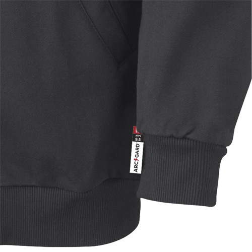 337 Flame-Resistant Zip Style Hoodie, Men's, X-Small, Black, 22 cal/cm² Southpoint Industrial Supply