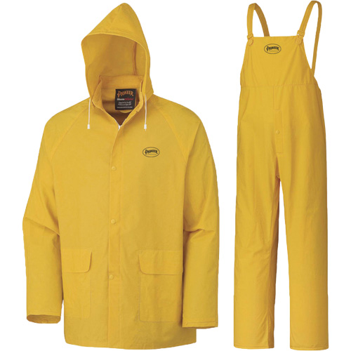 577 3-Piece Rain Suit, Polyester/PVC, 6X-Large, Yellow Southpoint Industrial Supply