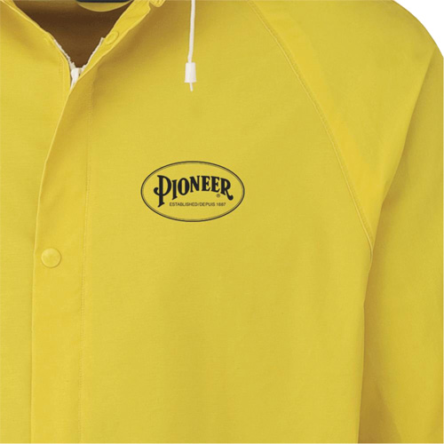 577J Rain Jacket, Polyester/PVC, Small, Yellow Southpoint Industrial Supply