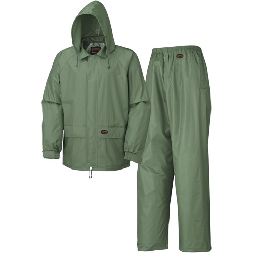583 V&ecirc;tements imperm&eacute;ables, Polyester/PVC, Petit, Vert Southpoint Industrial Supply
