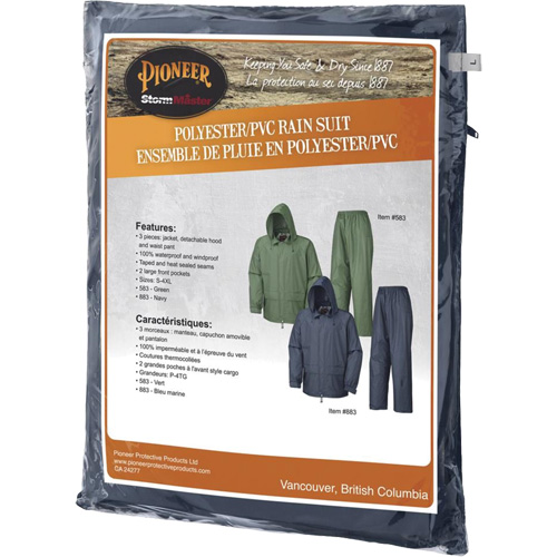 583 V&ecirc;tements imperm&eacute;ables, Polyester/PVC, Petit, Vert Southpoint Industrial Supply