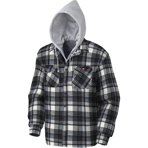 415BG Quilted Hooded Shirt, Men's, X-Small, Multi-Colour Southpoint Industrial Supply