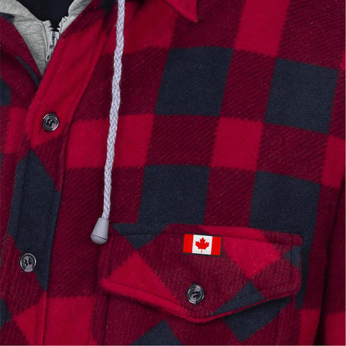 415RB Quilted Hooded Shirt, Men's, Small, Multi-Colour Southpoint Industrial Supply