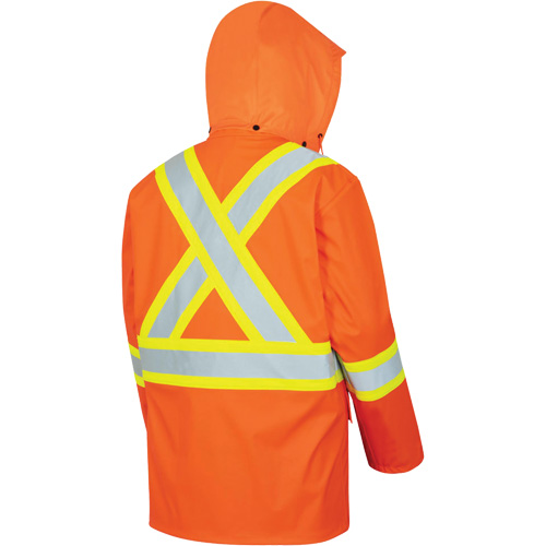 5892PKT Veste de s&eacute;curit&eacute; imperm&eacute;able &agrave; haute visibilit&eacute; ignifuge, T-petit, Orange haute visibilit&eacute; Southpoint Industrial Supply