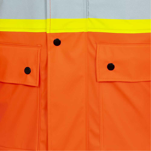 5892PKT Veste de s&eacute;curit&eacute; imperm&eacute;able &agrave; haute visibilit&eacute; ignifuge, T-petit, Orange haute visibilit&eacute; Southpoint Industrial Supply