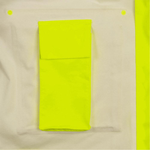 5881 Manteau de pluie ignifuge et protection contre les &eacute;clats d'arc &eacute;lectrique, T-petit, Jaune haute visibilit&eacute;, 10 cal/cm² Southpoint Industrial Supply