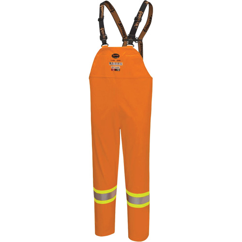 5882 FR/Arc-Rated Waterproof Safety Bib Pants, X-Small, High Visibility Orange Southpoint Industrial Supply
