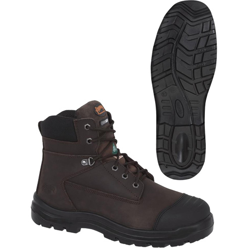 1026 Bottes de travail 6" marron, Cuir, Embout Acier, Taille 10 Southpoint Industrial Supply