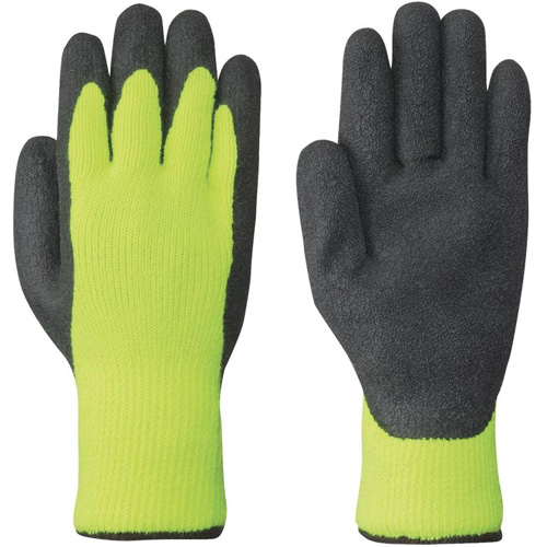 5322 High-Visibility Seamless Knit Gloves, Medium, Latex Coating Southpoint Industrial Supply