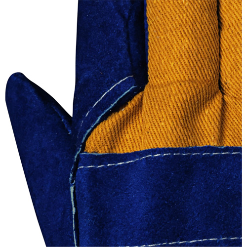 630 Blue Insulated Fitter's Gloves, One Size, Split Cowhide Palm, Boa Inner Lining Southpoint Industrial Supply