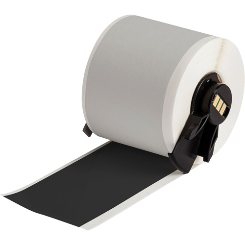Ruban adh&eacute;sif permanent toutes saisons pour &eacute;tiquettes, Vinyle, Noir, Largeur de 2" Southpoint Industrial Supply
