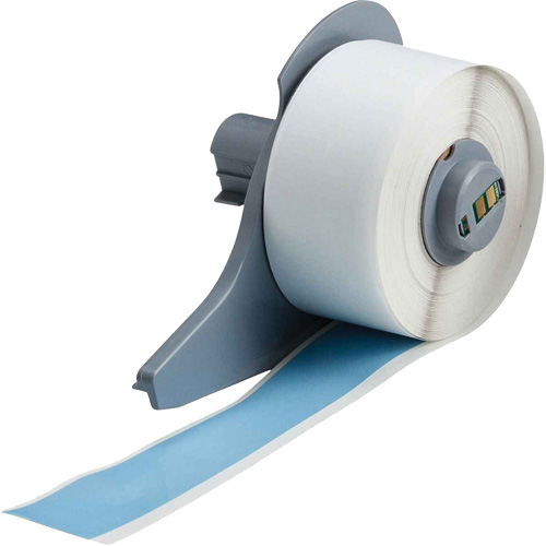 Ruban adh&eacute;sif permanent toutes saisons pour &eacute;tiquettes, Vinyle, Bleu, Largeur de 1" Southpoint Industrial Supply