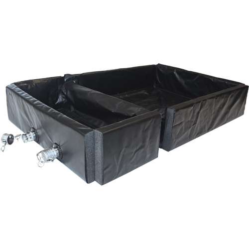 Ultra-Track Berm, 144 US gal. Capacity, 4' W x 6' L x 12" H, Foam Wall Southpoint Industrial Supply