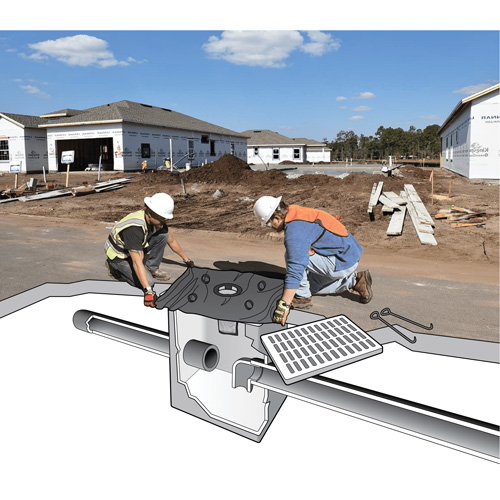 Barri&egrave;re flottante contre les Archaea Ultra-Drain Guard, Bior&eacute;m&eacute;diation/Huile & s&eacute;diments, 48" lo x 36" la Southpoint Industrial Supply