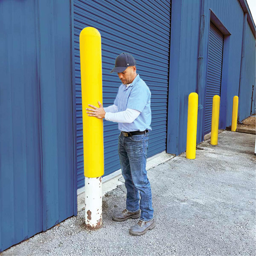 Ultra-Post Protector&reg;, 4" Dia. x 52" L, Yellow Southpoint Industrial Supply