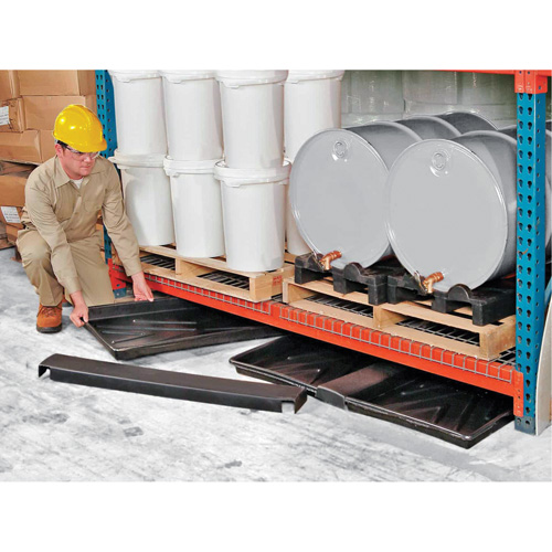 Ultra-Rack Containment Tray – plateau triple, 72" lo x 44" la x 2,8" h, Cap. de d&eacute;versement 24 gal. US Southpoint Industrial Supply