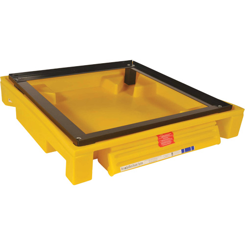 Single Drum Ultra-Safety Cabinet Bladder System, 37,8" lo x 37,8" la x 6,3" h, Capacit&eacute; de charge 1500 lb Southpoint Industrial Supply