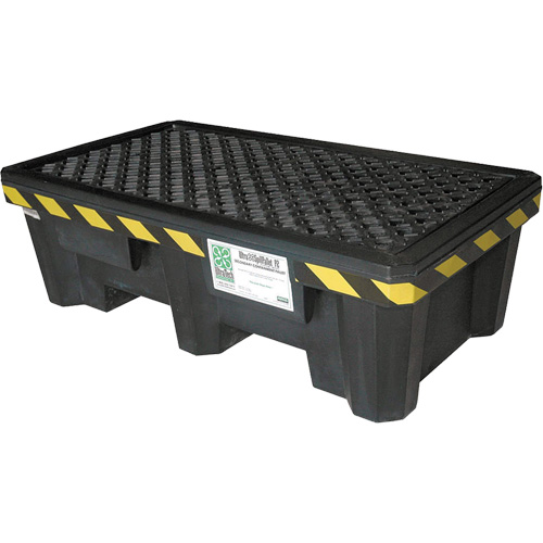 Ultra-Spill Pallet mod&egrave;le &eacute;conomique, 2 barils, Capacit&eacute; de d&eacute;versement 66 gal. US, 53" x 29" x 16,5" Southpoint Industrial Supply