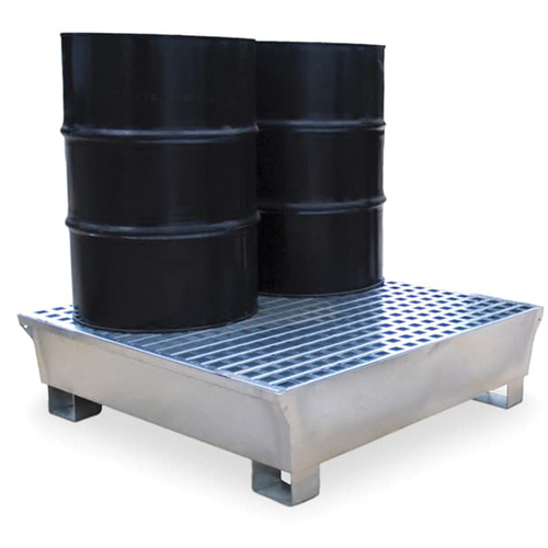 4-Drum Steel Ultra-Spill Pallet&reg;, 68 US gal. Spill Capacity, 49.1" x 47.1" x 10.9" Southpoint Industrial Supply