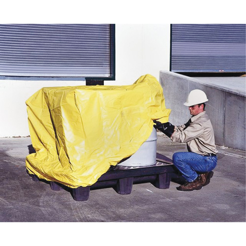 B&acirc;che de recouvrement palette d&eacute;versement, 4 barils Southpoint Industrial Supply