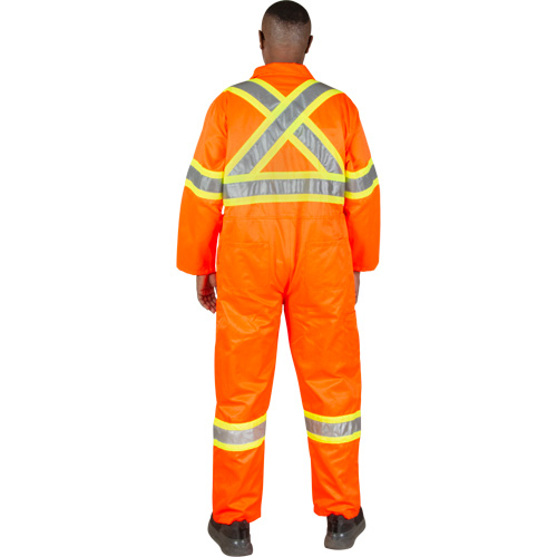 Unlined Safety Coveralls, Small, High Visibility Orange Southpoint Industrial Supply