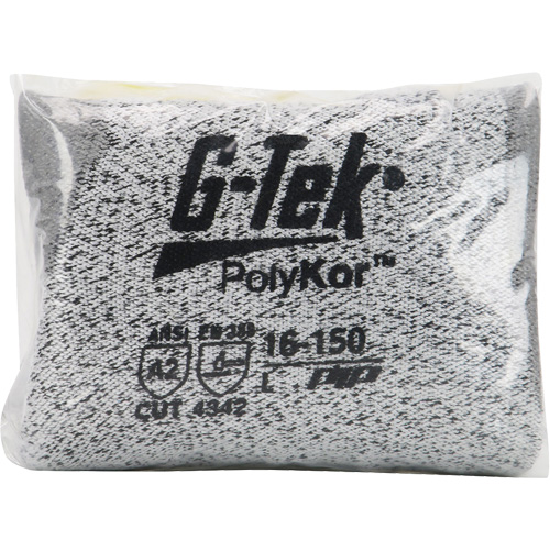 Gants r&eacute;sistants aux coupures G-Tek en tricot sans couture, Taille T-petit, Calibre 13, Rev&ecirc;tement Polyur&eacute;thane, Enveloppe en PolyKor, ASTM ANSI niveau A2/EN 388 niveau B Southpoint Industrial Supply