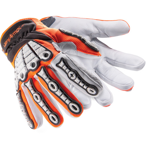 Gants r&eacute;sistants aux chocs Chrome SLT Oasis 4073, 6/T-petit, Paume en Ch&egrave;vre, Poignet Boucle et crochet Southpoint Industrial Supply