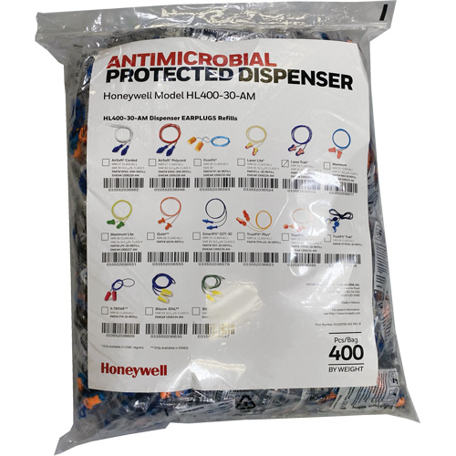 LT-30 Earplugs Refill for HL400 Dispenser, Bulk - Polybag, Corded Southpoint Industrial Supply