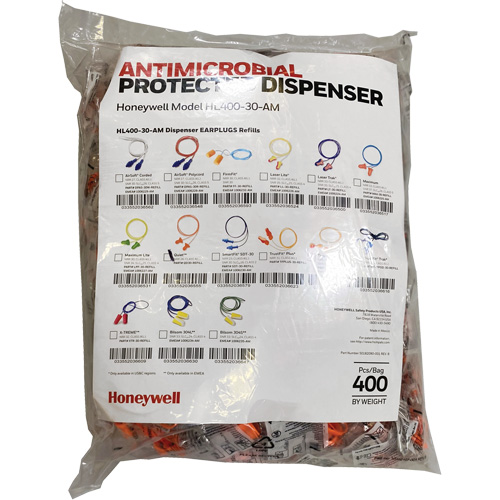 QD30 Earplugs Refill for HL400 Dispenser, Bulk - Polybag, Corded Southpoint Industrial Supply