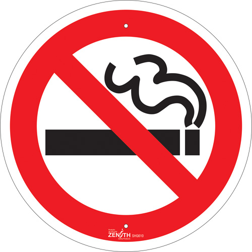 Enseigne de s&eacute;curit&eacute; conforme &agrave; la CSA - No Smoking, 12" x 12", Aluminium, Pictogramme Southpoint Industrial Supply