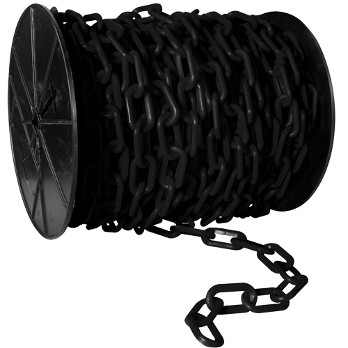 Heavy-Duty Plastic Safety Chain, White, 2" Link, 100' Length Southpoint Industrial Supply