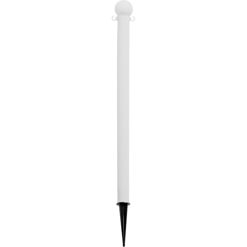 Ground Poles, White Southpoint Industrial Supply