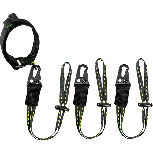 GearLink Wrist Lanyard with Interchangeable Ends, Fixed Length, Hook & Loop/Loop Southpoint Industrial Supply