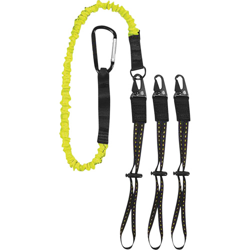GearLink Tool Lanyard with Interchangeable Ends, Bungee, Carabiner/Loop Southpoint Industrial Supply