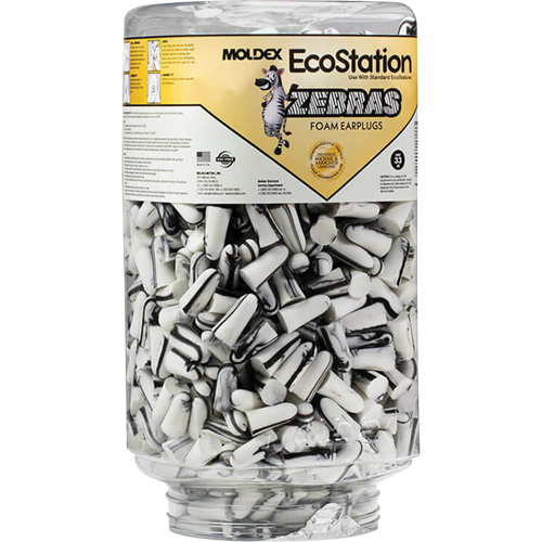 Zebras Disposable Earplugs Refill for EcoStation&reg;  Earplug Dispenser, Bulk - Canister Southpoint Industrial Supply