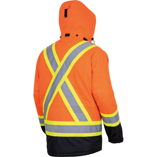5407 Waterproof Insulated Heated Safety Jacket, Men's, Small, High-Visibility Orange Southpoint Industrial Supply