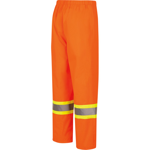 5627W Pantalon &agrave; bavette imperm&eacute;able pour femmes, Polyester/Polyur&eacute;thane, T-petit, Orange haute visibilit&eacute; Southpoint Industrial Supply
