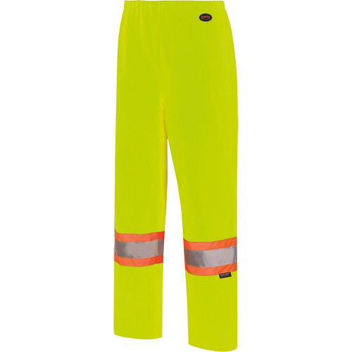 5629W Women's Waterproof Bib Pants, Polyester/Polyurethane, X-Small, High Visibility Lime-Yellow Southpoint Industrial Supply