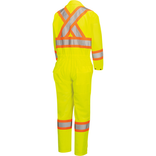 5999AW Combinaison de s&eacute;curit&eacute; routi&egrave;re haute visibilit&eacute; pour femmes, T-petit, Jaune lime haute visibilit&eacute; Southpoint Industrial Supply