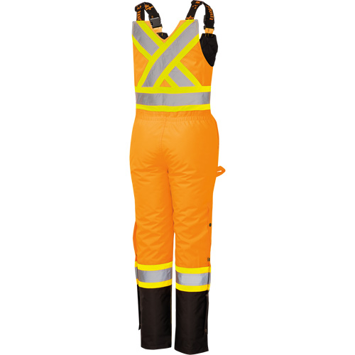 5040BBW Combinaison de s&eacute;curit&eacute; imperm&eacute;able haute visibilit&eacute; pour femmes, Polyester, T-petit, Noir/Orange haute visibilit&eacute; Southpoint Industrial Supply