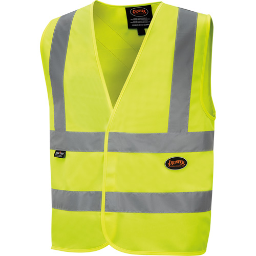 6886 High-Visibility Tricot Safety Vest, High Visibility Lime-Yellow, Small, Polyester Southpoint Industrial Supply