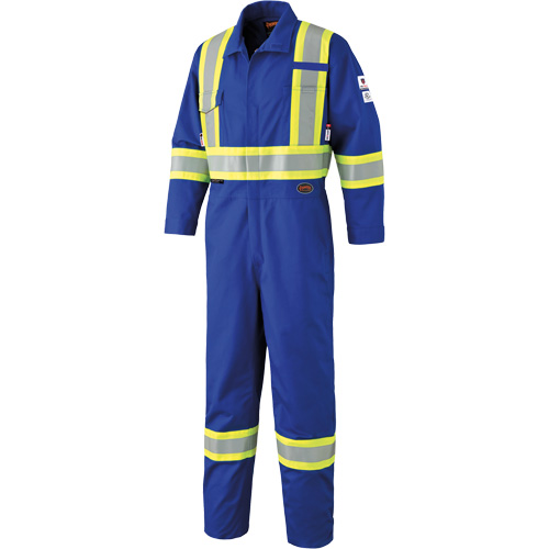 7704T FR-Tech&reg; Arc-Rated Coverall, Size 40 (Tall), Royal Blue, 10 cal/cm² Southpoint Industrial Supply