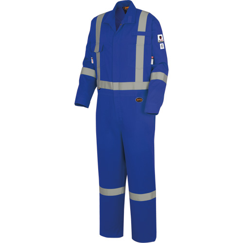 7709AT "The Rock" FR-Tech&reg; High Visibility FR/Arc Rated Coveralls, Size 40 (Tall), Royal Blue, 10 cal/cm² Southpoint Industrial Supply