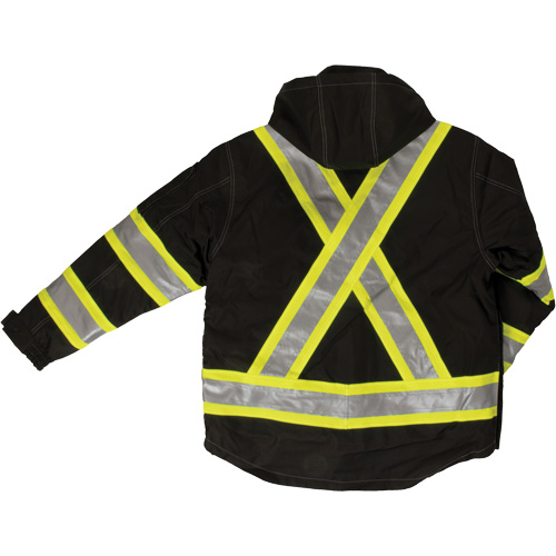 Manteau de s&eacute;curit&eacute; 4-en-1 en tissu ind&eacute;chirable, Polyester, Noir, T-petit Southpoint Industrial Supply