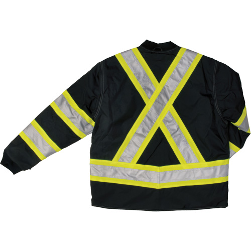 Manteau de s&eacute;curit&eacute; 4-en-1 en tissu ind&eacute;chirable, Polyester, Noir, T-petit Southpoint Industrial Supply